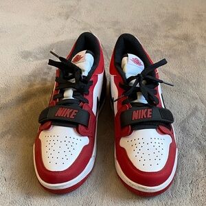 Nike Red and White Athletic Shoes